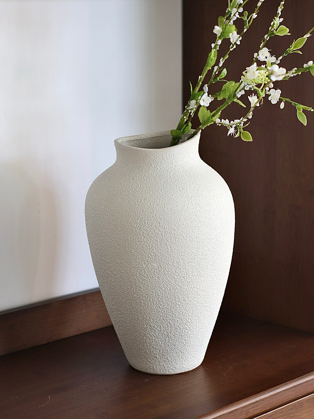 Handcrafted Bubble Glaze Ceramic Vase – Textured Decorative Vessel