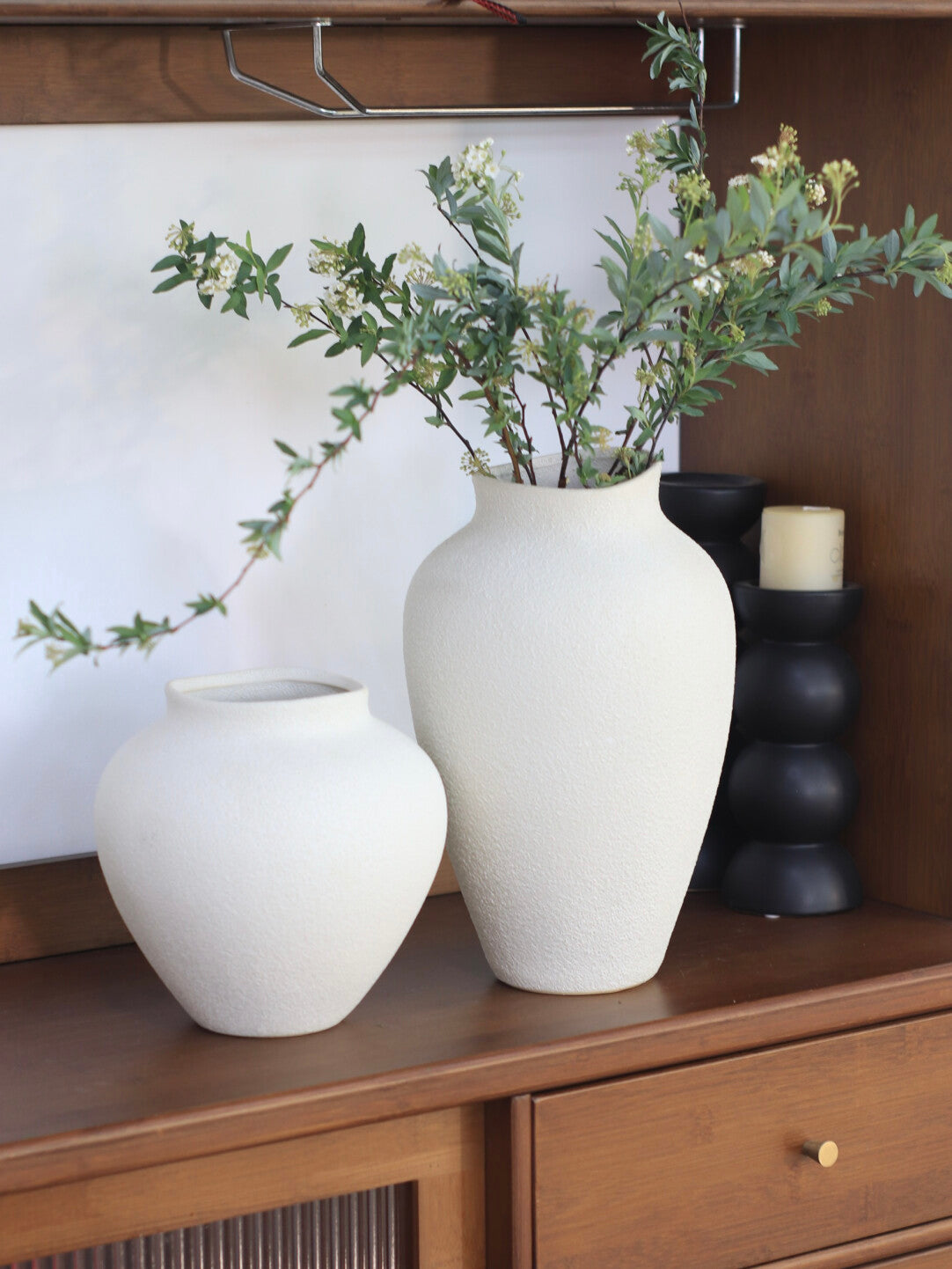 Handcrafted Bubble Glaze Ceramic Vase – Textured Decorative Vessel