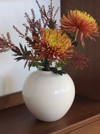 Modern Ceramic Sphere Vase – Minimalist Decorative Flower Vessel