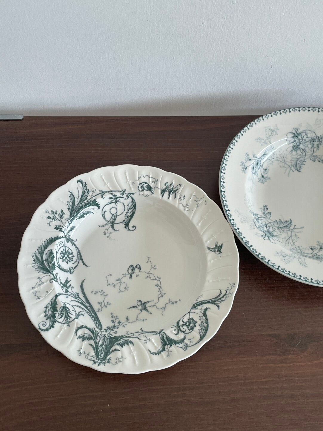 Vintage Botanical Porcelain Dinner Plate Collection