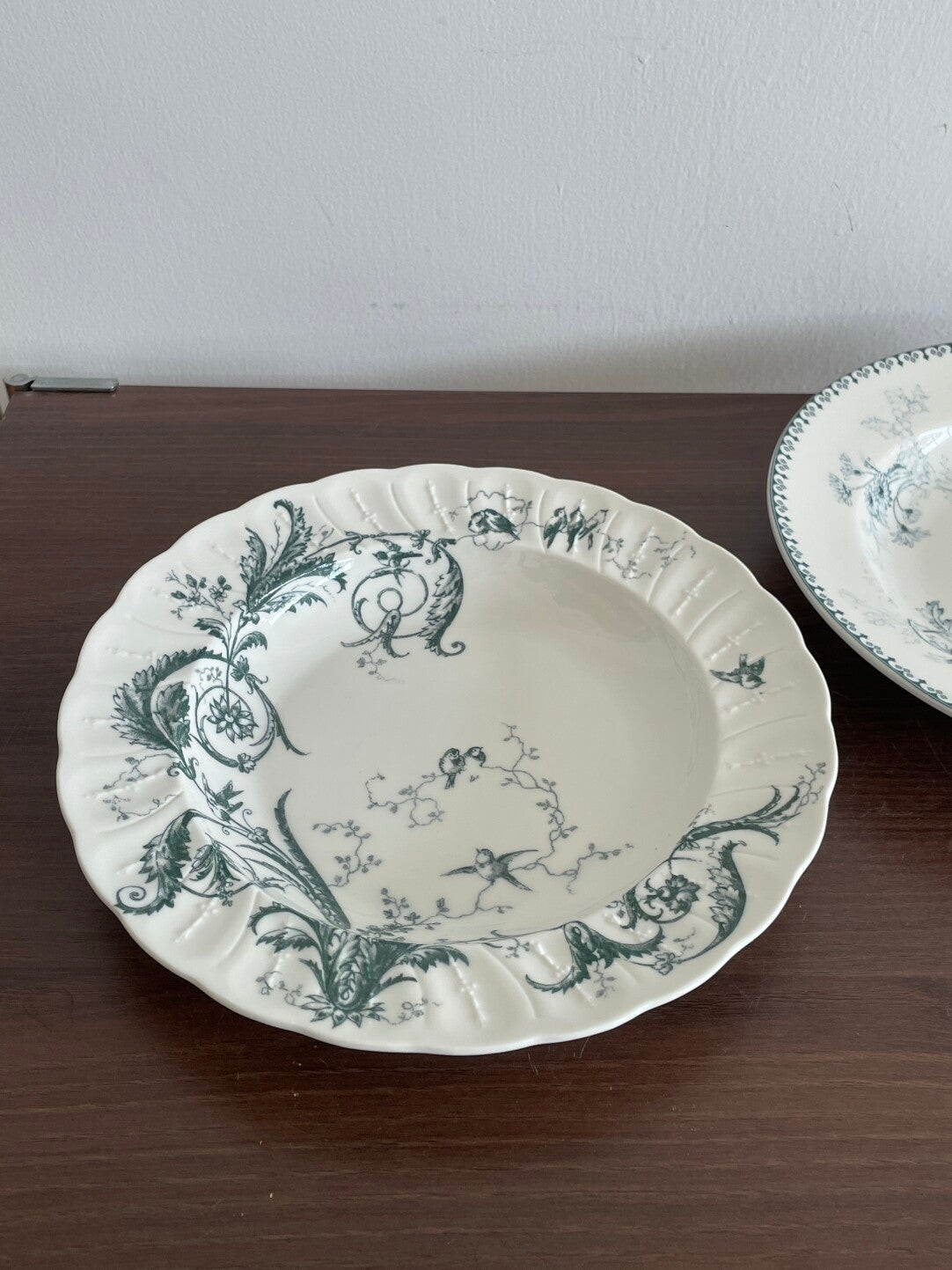 Vintage Botanical Porcelain Dinner Plate Collection
