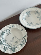 Vintage Botanical Porcelain Dinner Plate Collection