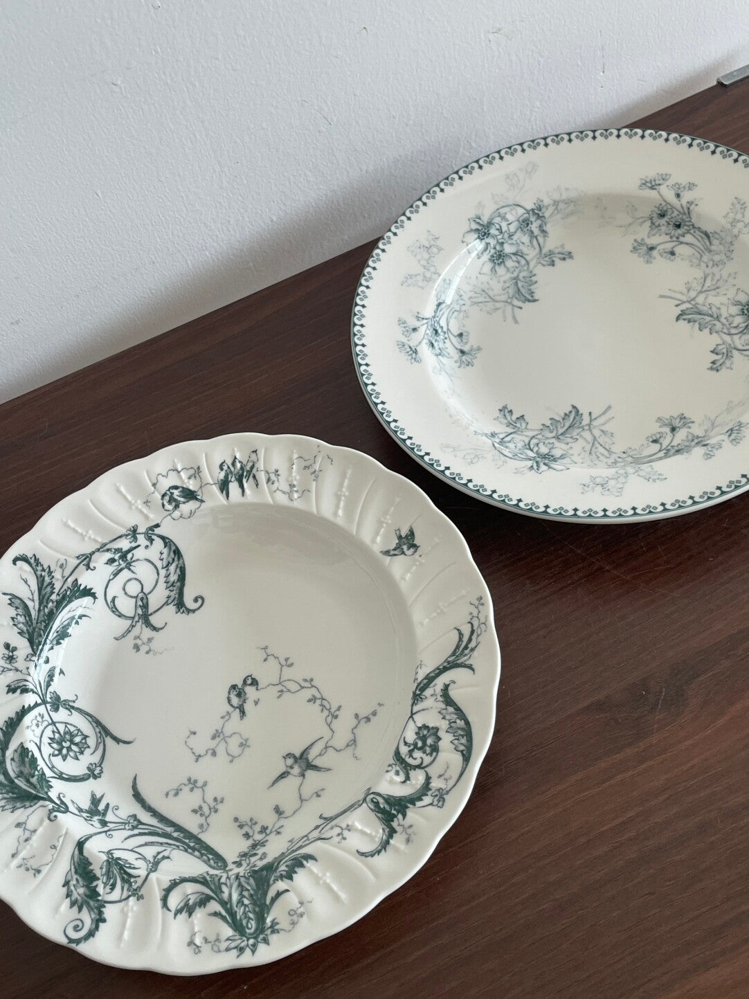 Vintage Botanical Porcelain Dinner Plate Collection