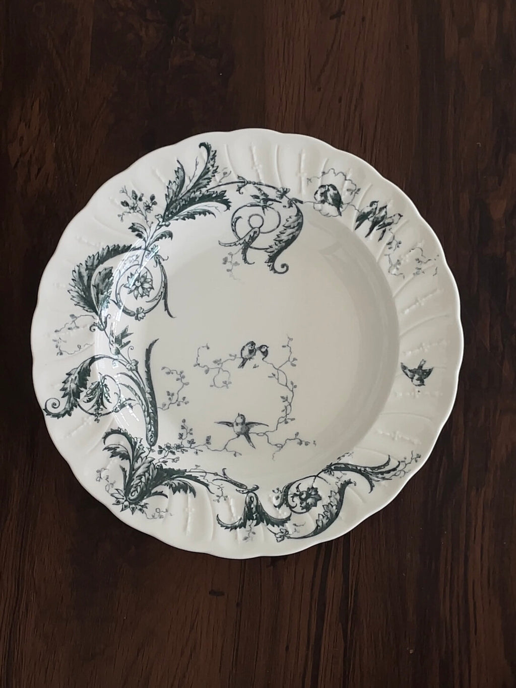 Vintage Botanical Porcelain Dinner Plate Collection