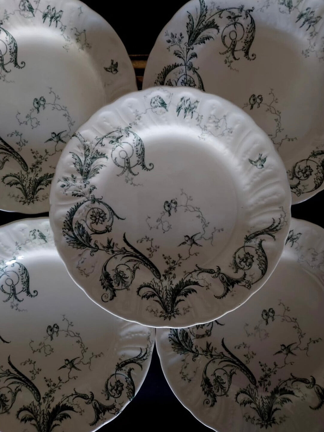 Vintage Botanical Porcelain Dinner Plate Collection