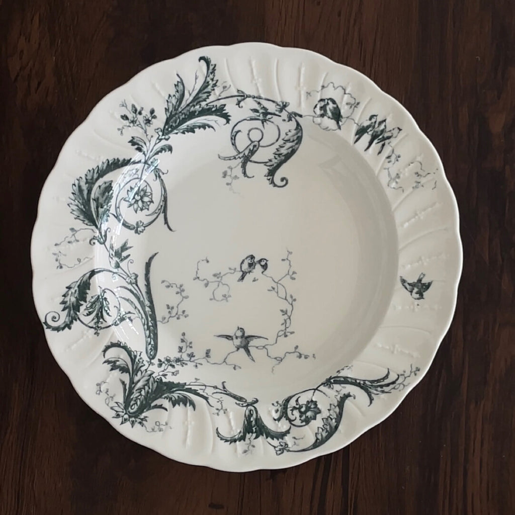 Vintage Botanical Porcelain Dinner Plate Collection