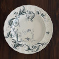 Vintage Botanical Porcelain Dinner Plate Collection