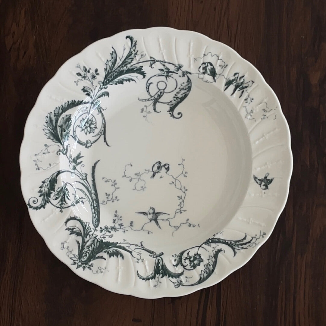 Vintage Botanical Porcelain Dinner Plate Collection