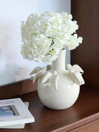 White Dove Ceramic Decorative Vase