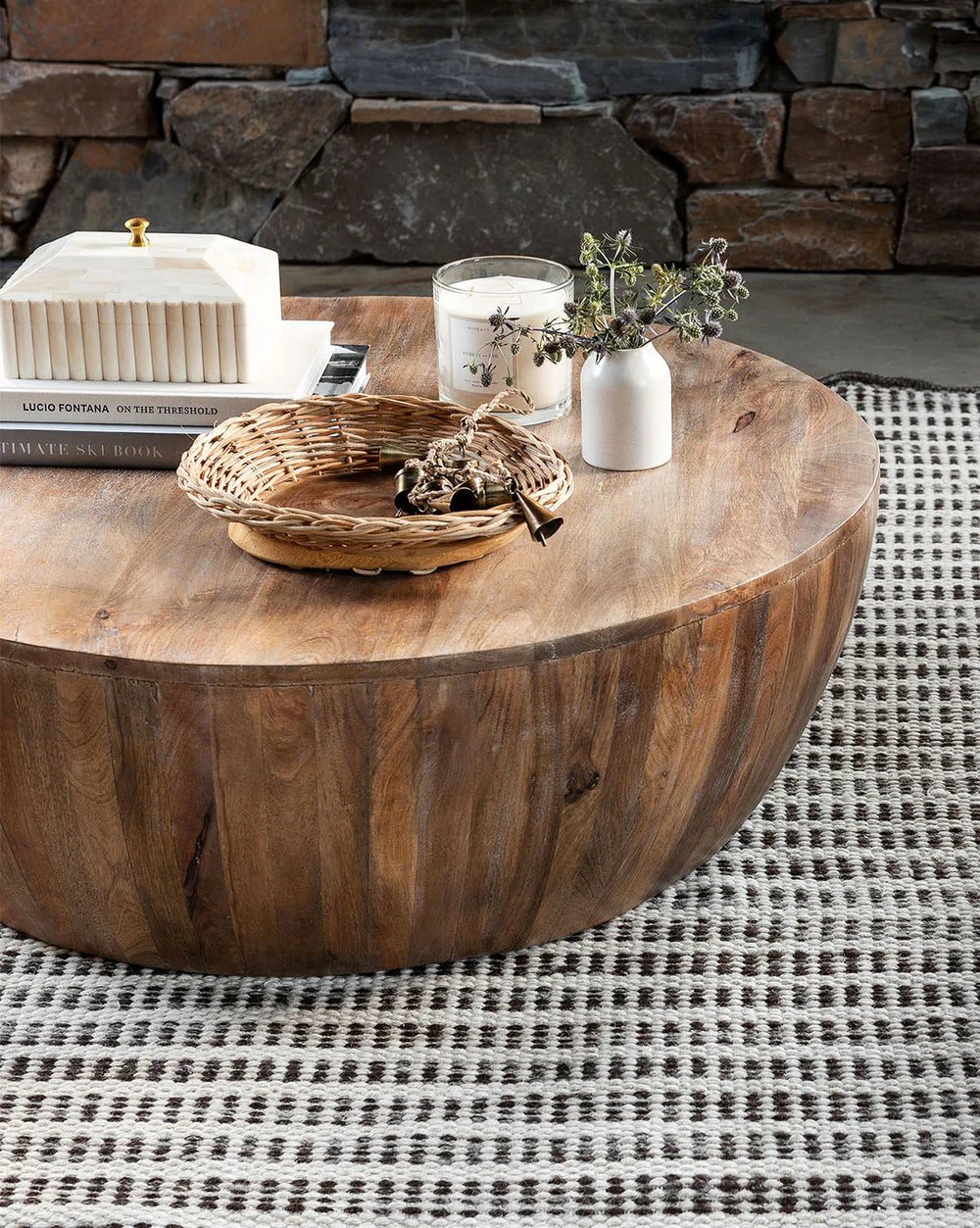 Jensen Solid Wood Round Coffee Table